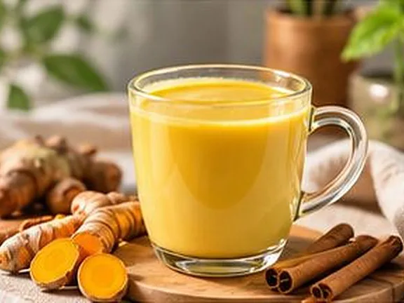 Ly tinh bột nghệ pha mật ong