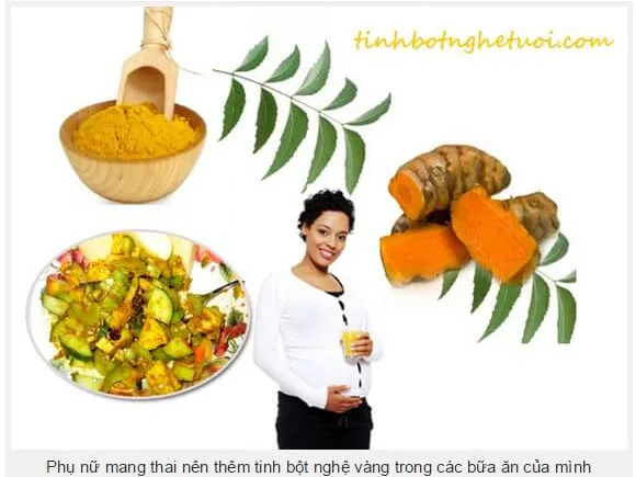 Phụ nữ mang thai có nên ăn tinh bột nghệ???