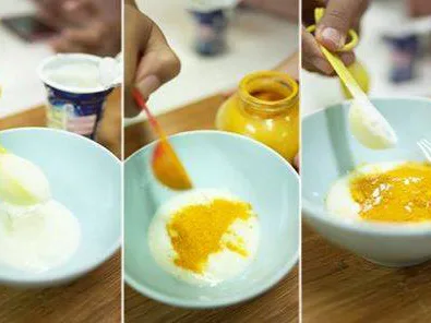 Da đẹp đón Tết nhờ Tinh Bột Nghệ với sữa chua