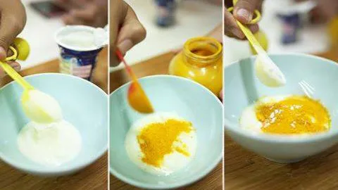Da đẹp đón Tết nhờ Tinh Bột Nghệ với sữa chua