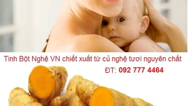 Làm đẹp da sau sinh với tinh bột nghệ